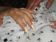 My horny husband bites my nipples and strokes them for pleasure, please baby, do it, I want it so ba 3/16