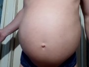 I play with my huge drum on OF💥Bubbling, burping, and also high pressure, which resists my kettlebe 14/16