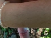 I just get jerked off in public by my beautiful stepmom Judith. Extreme close up handjob (part 2) 15/16