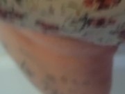 Submissive pees her panties 2/16