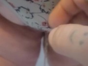 Submissive pees her panties 6/16