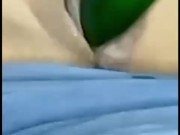 Breaking My Pussy with a Big Cucumber 5/16