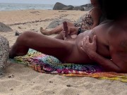 Beach handjob 6/16