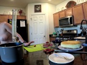 Make Cheesecake With Me Topless 11/16