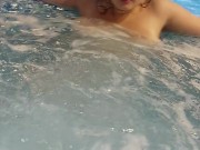 giving blowjob to a stranger in a public pool 4/16