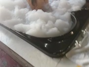 brunette washes her big tits in hydromassage 1/16