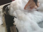 brunette washes her big tits in hydromassage 3/16