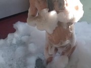 brunette washes her big tits in hydromassage 8/16