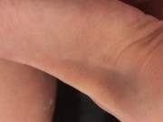 Fingering myself in a bath with foam. Virgin girl masturbate 6/16