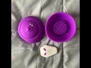 TOY TEST - Funzze Vibrating Nipple Suckers mature MILF bbw 9/16