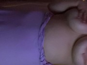 Goddess pleasures herself - curvy, large breasts, female moaning, dildo riding,big ass! 2/16