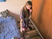 Me atraparon masturbandome y jugandome con mis medias! 4/16