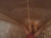 朝立ちでオシッコ。Morning wood, urination 10/16