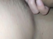 Married blonde visits me and can't swallow the whole cock. She asks to rub the cock without a condom 1/16