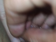 Married blonde visits me and can't swallow the whole cock. She asks to rub the cock without a condom 14/16