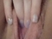 Sneaking alittle pussy play while my bf is away 8/16