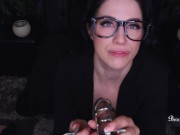 Femdom Boss Locks Your Cock in Chastity And Makes You Worship Her Pussy 8/16