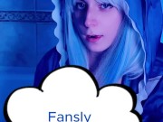 Cosplay Vtuber  Gawr Gura blowjob 10/16