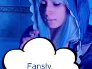 Cosplay Vtuber  Gawr Gura blowjob 11/16