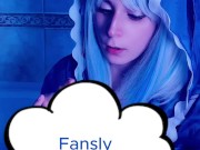 Cosplay Vtuber  Gawr Gura blowjob 12/16