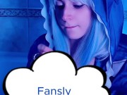 Cosplay Vtuber  Gawr Gura blowjob 3/16