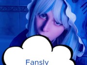 Cosplay Vtuber  Gawr Gura blowjob 5/16