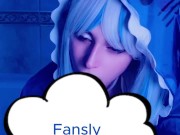 Cosplay Vtuber  Gawr Gura blowjob 6/16