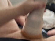 Solo Cumshot with Fleshlight 7/16