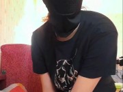Miranielt shoots a custom video for his fan. Face mask 15/16