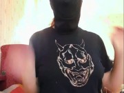 Miranielt shoots a custom video for his fan. Face mask 7/16