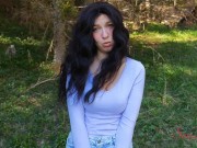 Scared Influencer Lost in The Forest Chose my Cock and Not the Bear 3/16