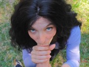 Scared Influencer Lost in The Forest Chose my Cock and Not the Bear 7/16