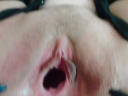 Creampied Cumshot College Girl Gaping Pussy 9/16