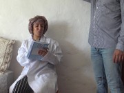 This Turkish doctor is SHOCKED!!! I take out my big cock in front of her. 2/16