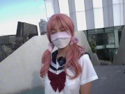 日本jk少女，在顶楼泳池卖骚，回家脱了衣服就是干 - Screenshot 1 of 16 - 自拍