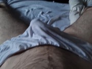 Cock throb in granny coton panties 2/16