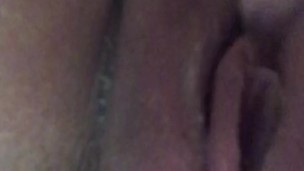 Zoomed virgin pussy touching, stretching