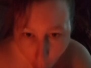 Chubby MiLF cums on large dildo 3/16