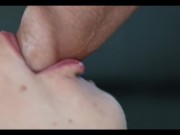 Close up: best oral creampie [4K] 4/16