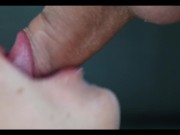 Close up: best oral creampie [4K] 6/16