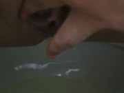 Naughty MILF Spreads Pussy close up, Pisses, and Plays 9/16