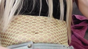 Horny Crossdresser slut loves big dildo