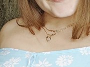 juicy redheaded girl in a gorgeous dress 11/16