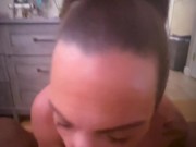 Real XXX Hotwife XXX Sucking her bulls cock till his cum pours out 3/16