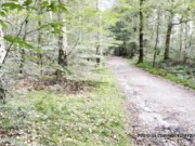 Big ass flashing and pissing in the forest 11/16