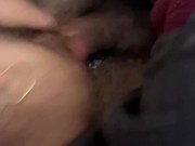 me depierta con chupada y descarga se le escurre por la boca antes de irnos al viaje 13/16