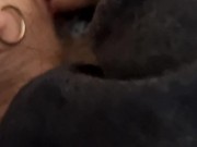 me depierta con chupada y descarga se le escurre por la boca antes de irnos al viaje 14/16