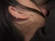 me depierta con chupada y descarga se le escurre por la boca antes de irnos al viaje 3/16