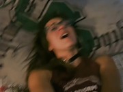 He made me hold the camera on my face while he had his way! 5/16