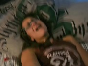 He made me hold the camera on my face while he had his way! 9/16